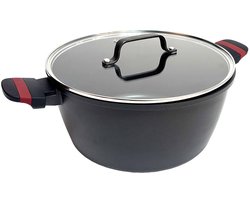 Kookpot met Deksel San Ignacio denia experto Rood Transparant Ø 28 cm
