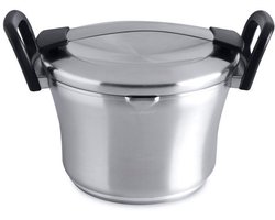 Kookpot met deksel zwart 20 cm