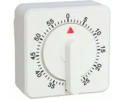 Kookwekker - Eierwekker - Analoog - Wit - Vierkant