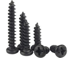 Koolstofstaal Machine Schroef - Hoge Hardheid Diepe Draad Phillips Schroef - Bevestiging Accessoires voor Meubels - DIY Meubels Reparatie Tool - 1000 stuks - M2.6 x 14mm