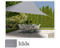 Koopman - Schaduwdoek - Driehoek 3x3x3m - Grijs