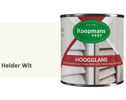 Koopmans Hoogglans Lakverf Binnen & Buiten – Voor Hout en Metaal – Krasvast – Hoge Dekkracht – Kozijnen, Deuren & Meubels – Helder Wit – 2,5 l