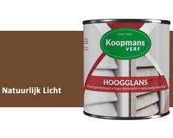 Koopmans Hoogglans Lakverf Binnen & Buiten – Voor Hout en Metaal – Krasvast – Hoge Dekkracht – Kozijnen, Deuren & Meubels – Natuurlijk Licht – 2,5 l