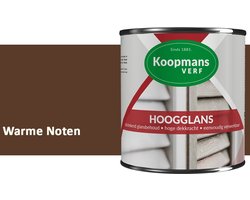 Koopmans Hoogglans Lakverf Binnen & Buiten – Voor Hout en Metaal – Krasvast – Hoge Dekkracht – Kozijnen, Deuren & Meubels – Warme Noten – 2,5 l