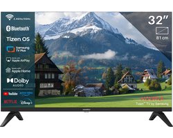 Koorui Smart TV - Tizen TV by Samsung - QLED Full HD - 32 inch/81 cm - Streaming apps - AirPlay - Hotelmodus - HDMI x3, USB x2, CI+ - Tripple Tuner DVB-T/T2/S/S2/C - Frameless Design - Geassembleerd in Eindhoven - K32Q1FFQ-T8
