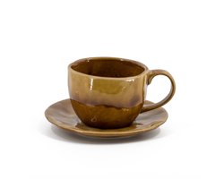 Kop en schotel - 13x8,5x13cm