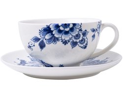 Kop en schotel Paauw Blauw -