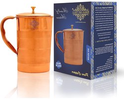 Koperen Kan - Drinkkan Waterkan - Water Serveren - Handgemaakt Ambachtelijk - 964ml Capaciteit - Luxe Voering