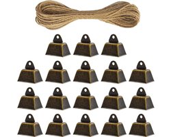 Koperen Klokken - Grazende Bellen - Dieren Lokaliseren - Vintage Bronzen Geluid - 18 stuks - Brons