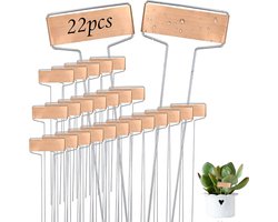 Koperen plantenetiketten - set van 22 - 25,5 cm