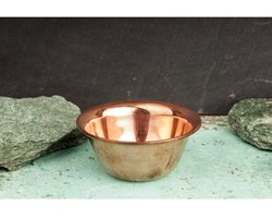 Koperen schaal glad 10,2 cm