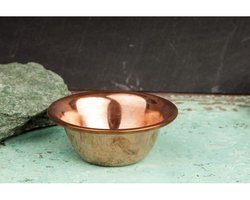 Koperen schaal glad 8,3 cm