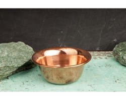 Koperen schaal glad 9,2 cm