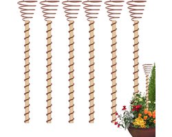 Koperen Stokken - Plantensteunen - Planten Groei - Klokvormig Ontwerp - 38.7 cm - Multicolor