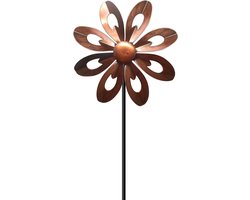 Koperen Windmolen Tuindecoratie voor Buiten - Kinetische Windsculptuur - Windvanger - Tuindecor - Metalen Duurzame Tuinversiering