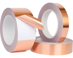 Kopertape - Kopertape Slakken - Kopertape tegen Slakken - Koper Slakken - Koper Tape - Anti Slakken Tape - Tape tegen Slakken - Planten Bescherming - Anti Slakken - Slakkenval - Anti Insect Kopertape - Anti Insect Tape