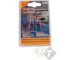 Koplamp en Instrumenten verlichting - LED - Blauw - 12 Volt - 2 Watt - 2 stuks - Pro Plus