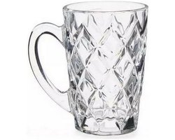 Kopp Diamant Transparant Glas (110 ml) (6 Stuks)