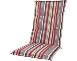 Kopu® Glasgow Multi Grey - Comfortabel Tuinkussen Hoge Rug Rood/Grijs