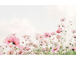 Kora dekbedovertrek 160x200 cm met bloemenprint en knopen