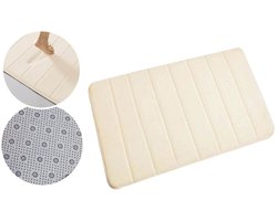 Koraal fleece tapijt - Absorberende deurmat voor in de badkamer - Katoenen voetmat voor in huis - Ultrazachte antislip badmat - Accessoires voor woondecoratie - Wasbaar - Geschikt voor slaapkamer, badkamer, keuken - Kameel