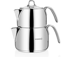 Korkmaz - A027 - Perla Midi Turkse theepot (0.7lt-1.4lt.)