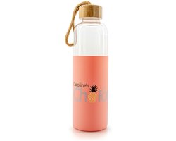 KoRo | Caro x KoRo glazen drinkfles met siliconen bescherming 750 ml