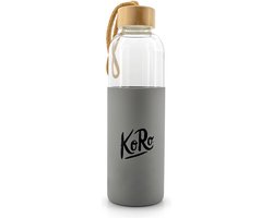KoRo | Glazen drinkfles met siliconen bescherming 750 ml