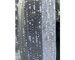 korte gordijn 155 cm hoog wit