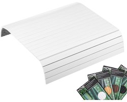 Kos Design Armleuning Organizer - Banktafel - Bank Organizer - Bank Dienblad - flexibel dienblad armleuning - Bamboe - Beschermende Coating - Zwart - Wit - Anti Slip