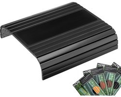 Kos Design Armleuning Organizer - Banktafel - Bank Organizer - Bank Dienblad - flexibel dienblad armleuning - Bamboe - Beschermende Coating - Zwart - Wit - Anti Slip