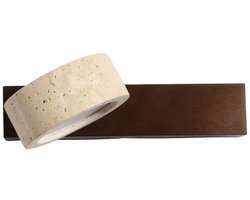 Kosilum - Fiorenzo - Wandlamp - Beige, wit en hout - Hout, acryl en steen