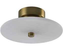 Kosilum - Lilasea - Wandlamp - Messing en wit - Metaal en marmer