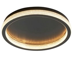 Kosilum - Sandy - Plafondlamp - Transparant en zwart - Aluminium en acryl