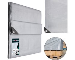 KOTARBAU® Afdekzeil, Polyethyleen, 3 x 5 m, Zilver, 200 g/m2, Waterdicht, Zeil Afdekking, Beschermzeil voor Meubels, Afdekzeil uv-bestendig, Zeil voor bescherming buiten
