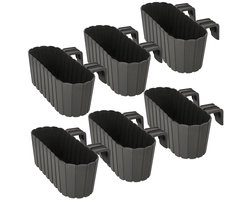 Kotarbau - Balkon Plantenbak - Ovaal - Rustiek - Grijs