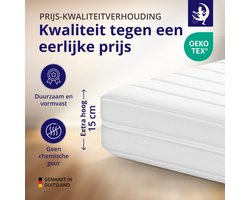Koudschuim Matras - 90x200 - Hoogte 15 cm – Topkwaliteit - Ademend & hypoallergeen - Stevig