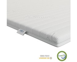 Koudschuim topper matras 180x200 - medium hardheid topmatras - 8cm - afritsbaar - wasbaar - orthopedisch - hypoallergeen topdek matras - CertiPUR® en Okoetex gecertificeerd