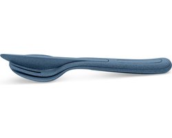 Koziol Bestekset Klikk Organisch Blauw 3-delig