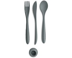 Koziol Bestekset Tulip 22,5 Cm Thermoplast Antraciet 4-delig