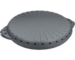Koziol Bio-Circulair - Move Pizza Box Ø 32 cm Set van 6 Stuks - Bio Circulair Kunststof - Grijs -