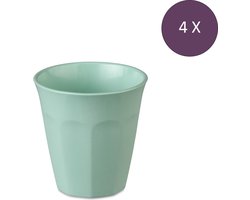 Koziol Bio-Circulair - Nora Beker 300 ml Soft Groen Set van 4 Stuks - Bio Circulair Kunststof - Groen -