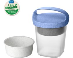 Koziol BUDDY Snackpot with Lid - 0.5L - Organic Blue