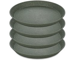 Koziol - Connect Bord ø 20,5 cm Set van 4 Stuks - Grijs