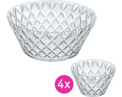 Koziol - Crystal Salad bowl 350 ml with 4 bowls
