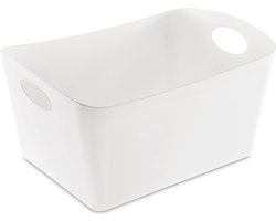 Koziol Recycled - Boxxx L Opbergbox 15 liter - Gerecycled Kunststof - Wit