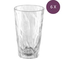 Koziol - Superglas Club No. 06 Glas 300 ml Set van 6 Stuks - Kunststof - Transparant -