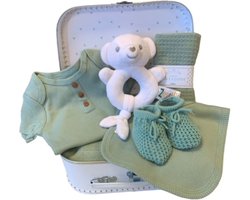 Kraamcadeau Kraamkado unisex jongen meisje - unisex - baby geschenkset - kraamcadeau neutraal - baby memorie box - babyshower cadeau - gender neutraal babycadeau - 7 in 1 kado