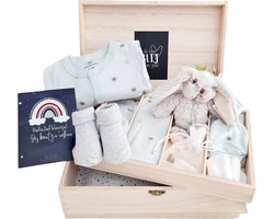 Kraamcadeau unisex jongen meisje - mint kleurig - baby geschenkset - baby cadeau - babyshower cadeau - 10 in 1 cadeau - origineel kraam cadeau mint