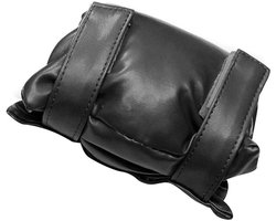 Kraanbeschermer - Vorstvrije hoes - Vorstbescherming - Leer - Buitenkraan beschermhoes - Waterdichte Antivries Kap - Antivorst Sok - Vorstbescherming en Isolerende Hoes - 26×9cm - Zwart